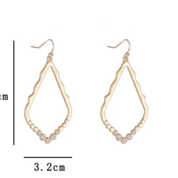 Teardrop Statement Earrings - Picture 5 of 5